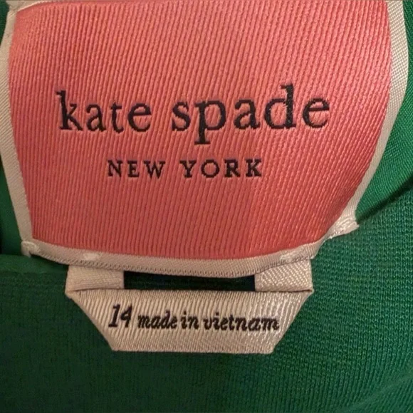 Kate Spade Ponte Flutter Sleeve dress Kelly Green (14) - Picture 6 of 8